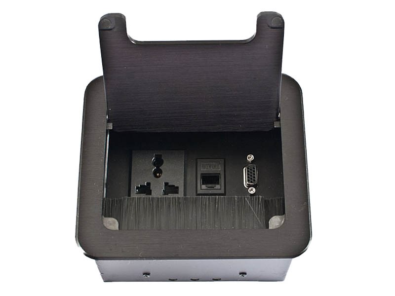 科桌毛刷桌面插座KA-203 科桌毛刷桌面插座KA-203