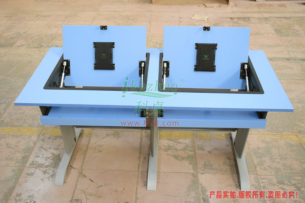 科桌家具,邊框翻轉器,翻轉電腦桌,雙人位金屬腳架帶邊框翻轉電腦桌K14-B 科桌家具,邊框翻轉器,翻轉電腦桌,雙人位金屬腳架帶邊框翻轉電腦桌K14-B