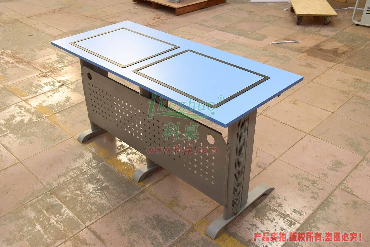 科桌家具,邊框翻轉器,翻轉電腦桌,雙人位金屬腳架帶邊框翻轉電腦桌K14-B 科桌家具,邊框翻轉器,翻轉電腦桌,雙人位金屬腳架帶邊框翻轉電腦桌K14-B