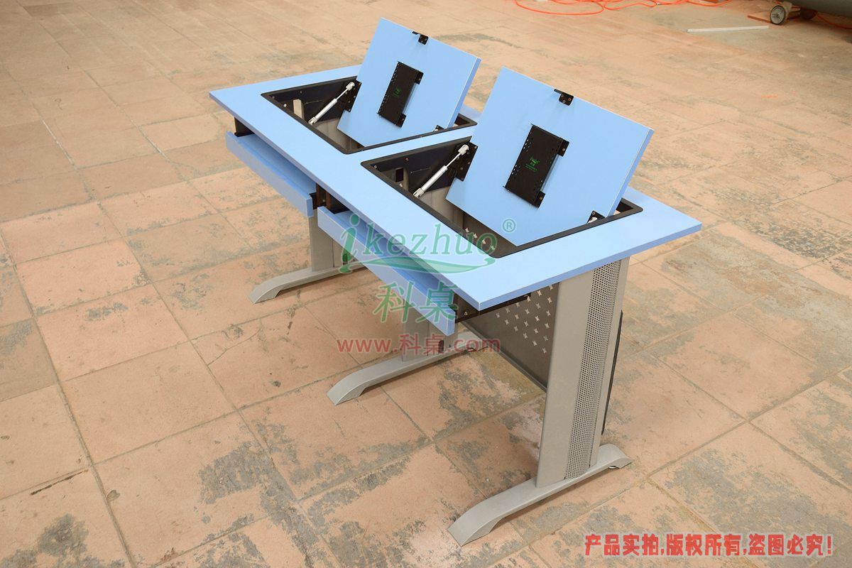 科桌家具,邊框翻轉器,翻轉電腦桌,雙人位金屬腳架帶邊框翻轉電腦桌K14-B 科桌家具,邊框翻轉器,翻轉電腦桌,雙人位金屬腳架帶邊框翻轉電腦桌K14-B