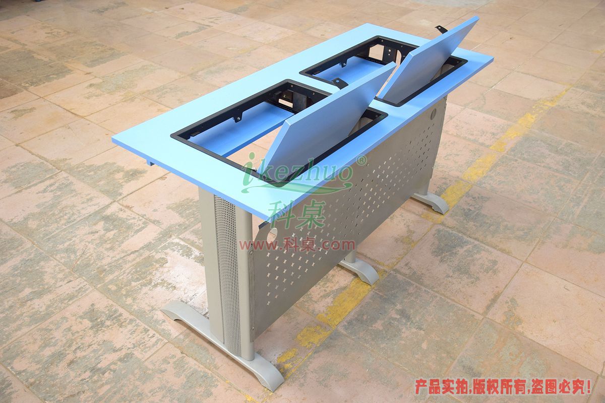 科桌家具,邊框翻轉器,翻轉電腦桌,雙人位金屬腳架帶邊框翻轉電腦桌K14-B 科桌家具,邊框翻轉器,翻轉電腦桌,雙人位金屬腳架帶邊框翻轉電腦桌K14-B