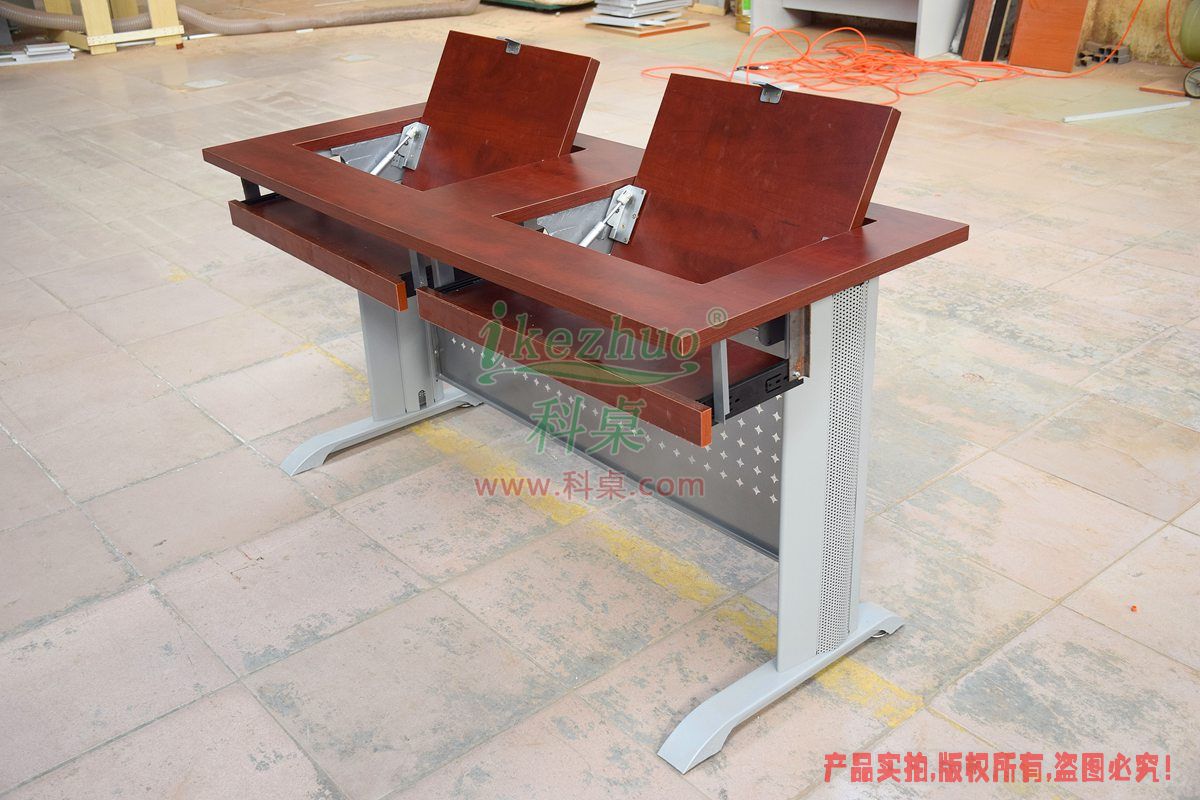 科桌家具,無邊框翻轉電腦桌,翻轉電腦桌,雙人位金屬腳架無邊框翻轉電腦桌K14-B 科桌家具,無邊框翻轉電腦桌,翻轉電腦桌,雙人位金屬腳架無邊框翻轉電腦桌K14-B